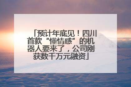 预计年底见！四川首款“懂情感”的机器人要来了，公司刚获数千万元融资