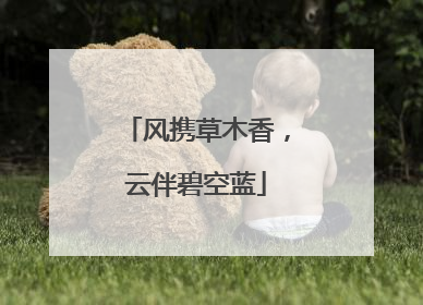 风携草木香，云伴碧空蓝