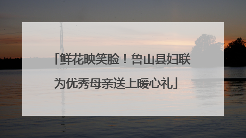 鲜花映笑脸！鲁山县妇联为优秀母亲送上暖心礼