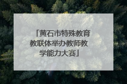 黄石市特殊教育教联体举办教师教学能力大赛