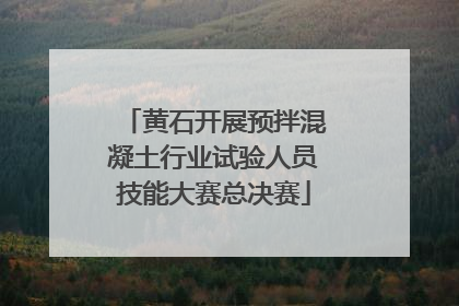 黄石开展预拌混凝土行业试验人员技能大赛总决赛