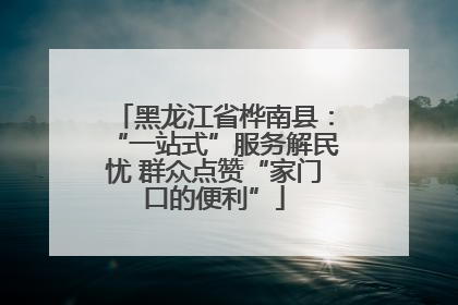 黑龙江省桦南县：“一站式”服务解民忧 群众点赞“家门口的便利”