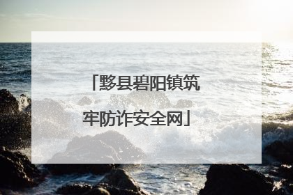 黟县碧阳镇筑牢防诈安全网