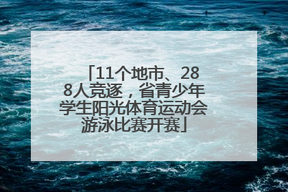 11个地市、288人竞逐，省青少年学生阳光体育运动会游泳比赛开赛
