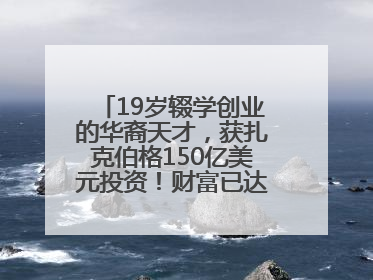 19岁辍学创业的华裔天才，获扎克伯格150亿美元投资！财富已达20亿美元！