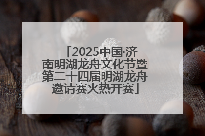 2025中国·济南明湖龙舟文化节暨第二十四届明湖龙舟邀请赛火热开赛