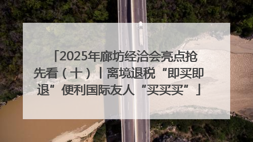 2025年廊坊经洽会亮点抢先看（十）丨离境退税“即买即退”便利国际友人“买买买”
