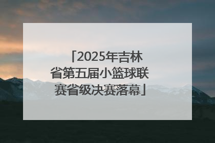 2025年吉林省第五届小篮球联赛省级决赛落幕