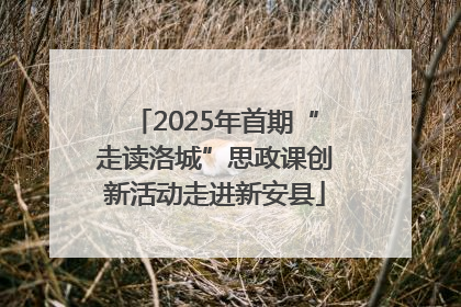 2025年首期“走读洛城”思政课创新活动走进新安县
