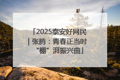 2025泰安好网民｜张腾：青春正当时 “棚”湃振兴曲