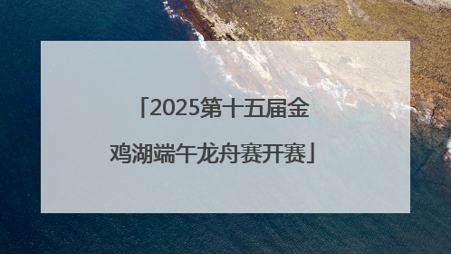 2025第十五届金鸡湖端午龙舟赛开赛