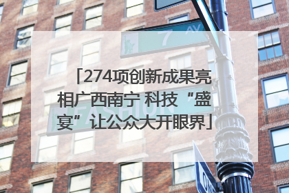 274项创新成果亮相广西南宁 科技“盛宴”让公众大开眼界