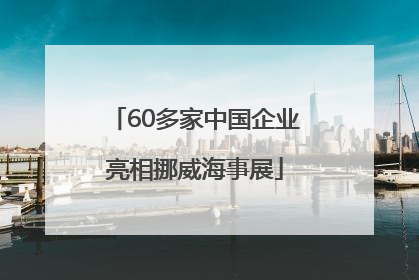 60多家中国企业亮相挪威海事展