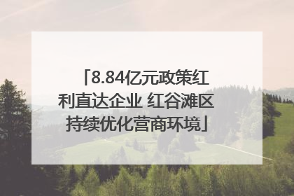 8.84亿元政策红利直达企业 红谷滩区持续优化营商环境