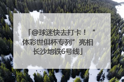 @球迷快去打卡！“体彩世俱杯专列”亮相长沙地铁6号线