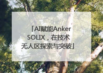AI赋能Anker SOLIX，在技术无人区探索与突破