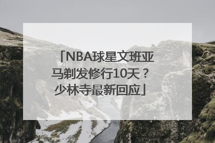 NBA球星文班亚马剃发修行10天？少林寺最新回应